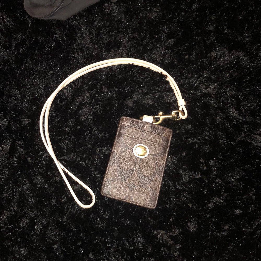 Coach ID lanyard